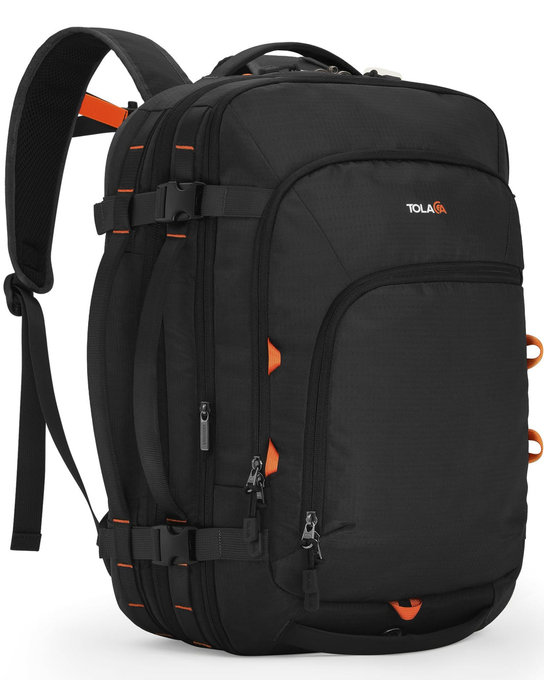Tolaccea Reiserucksack, Handgepäck Flugzeug, TSA Freundlich Handgepäck Rucksack 35L-45L, Travel Back