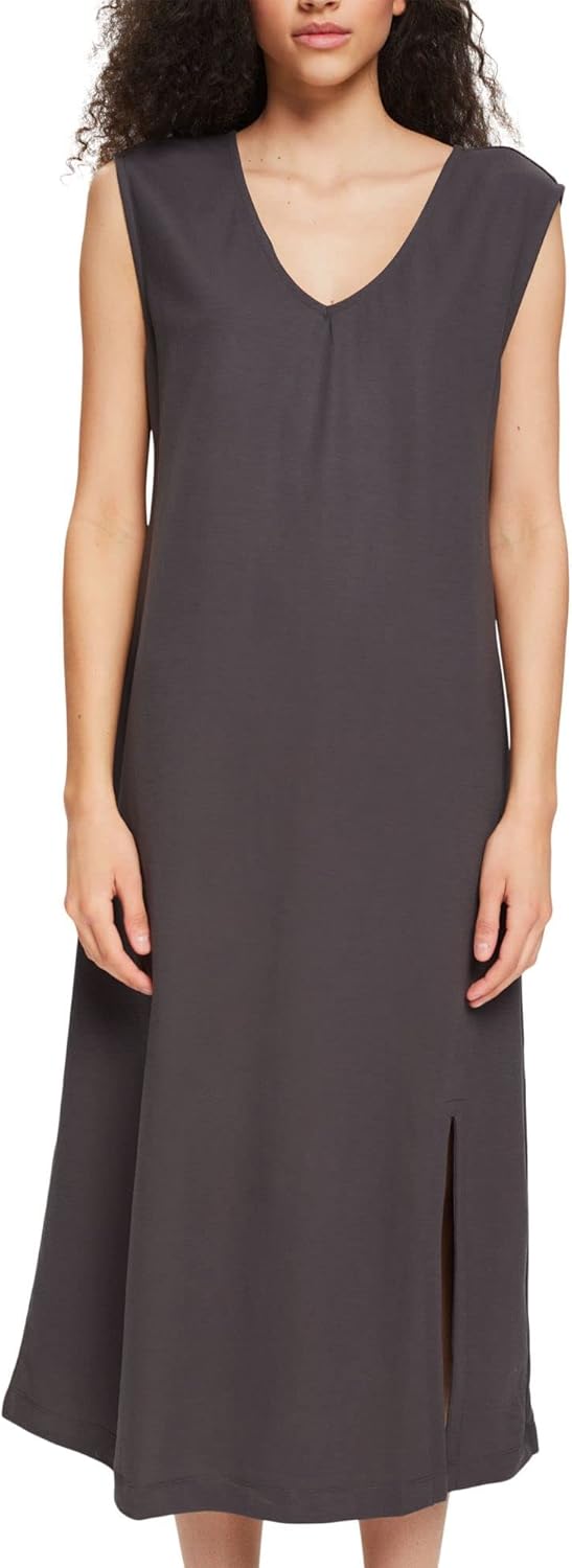 ESPRIT Damen Kleid 052ee1e321 S 010/Anthracite, M
