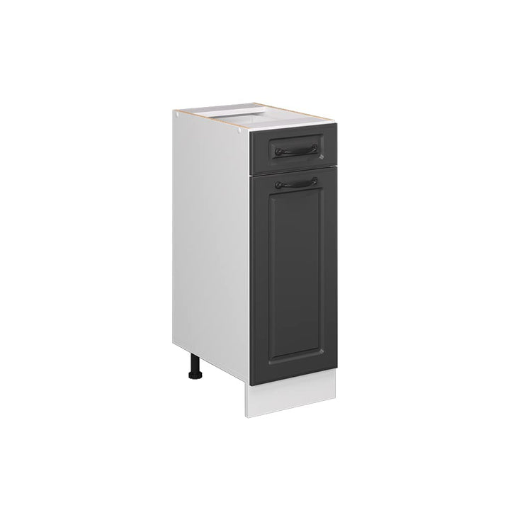 Vicco Küchenunterschrank R-Line, Anthrazit Landhaus/Weiss, 30 cm ohne Arbeitsplatte