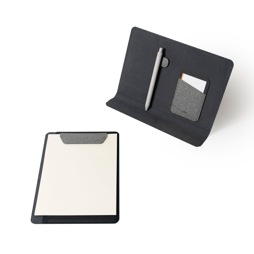 LHiDS Kreatives A5 Folio 2.0 mit Ständer, Business Portfolio Resume, 3-in-1 Padfolio mit magnetische
