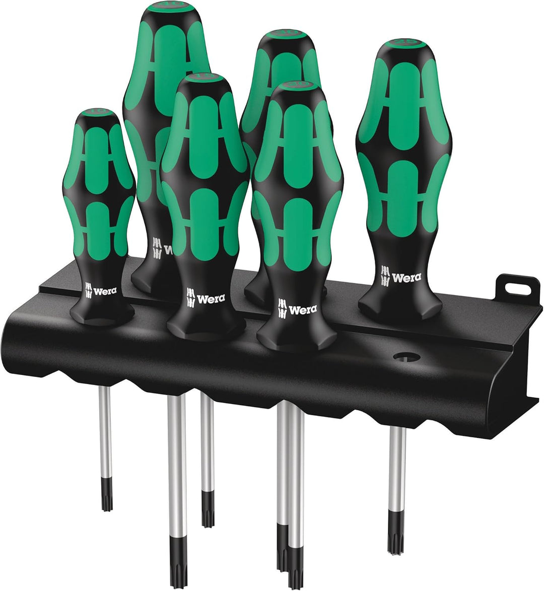 Wera Schraubendrehersatz 932/918/6 Kraftform Plus: Der Schraubmeissel + Rack, 6-teilig, 05018287001