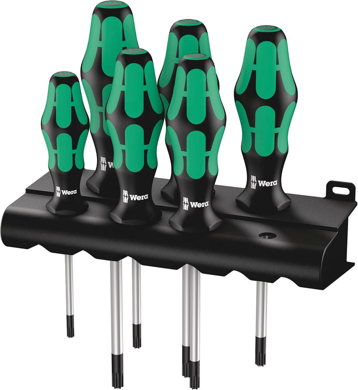 Wera Schraubendrehersatz 932/918/6 Kraftform Plus: Der Schraubmeissel + Rack, 6-teilig, 05018287001