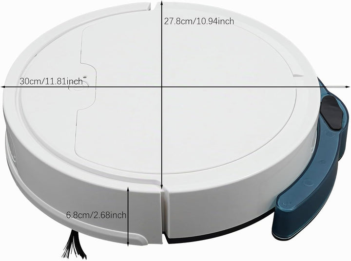 Saugroboter Roboterstaubsauger, Saugroboter mit Wischfunktion 3 in 1, 1100Pa Staubsaugerroboter mit