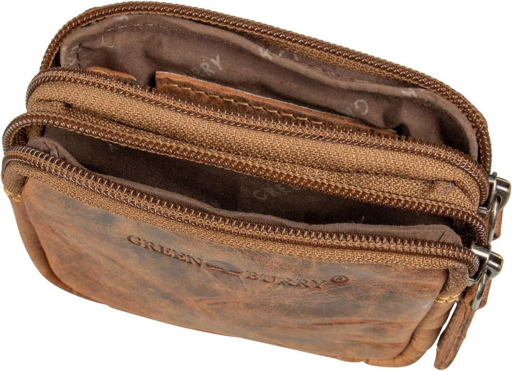 Greenburry Vintage Gürteltasche Leder 11 cm
