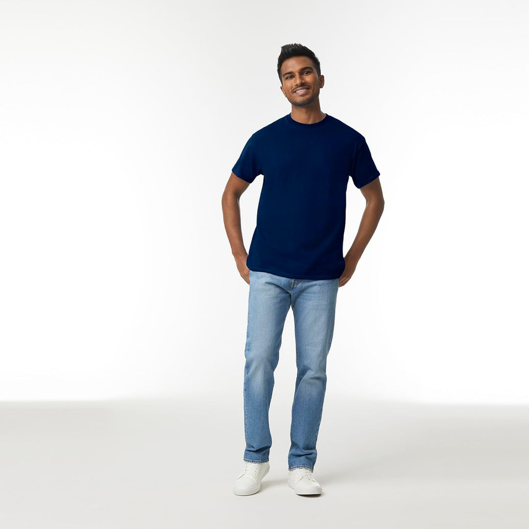 Gildan Unisex T-shirt aus Schwerer Baumwolle Mehrfarbig ,Stil G5000 T-Shirt XXL Marineblau (10er-pac