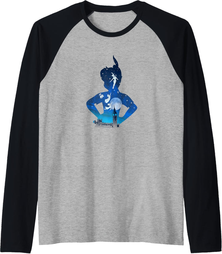 Disney Peter Pan London Flight Silhouette Raglan