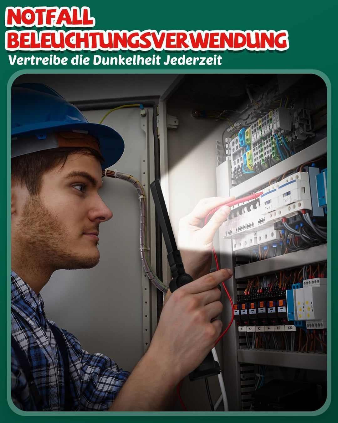 Coquimbo LED Arbeitsleuchte Werkstattlampe, Taschenlampe Aufladbar Werkstatt Handlampe Geschenke für