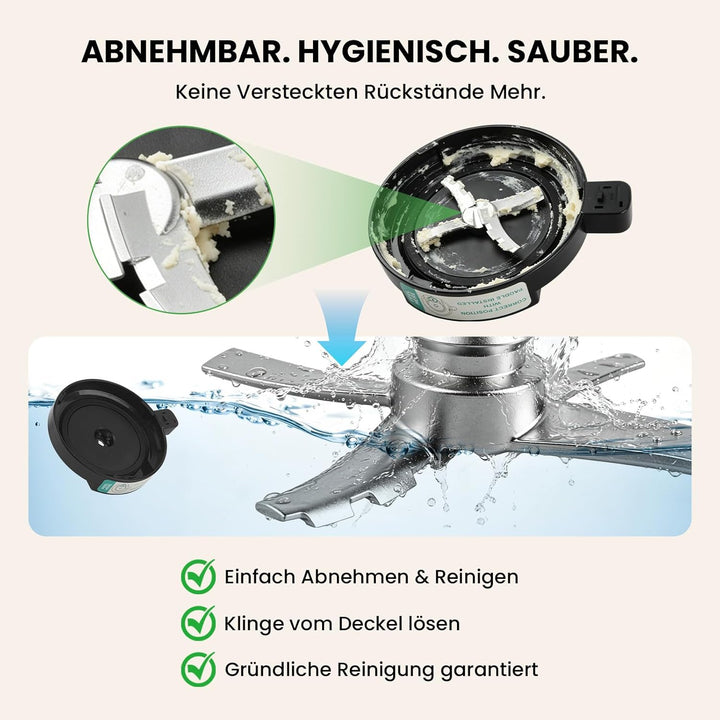 GEEKHOM Ersatz-PaddelKlinge Zubehör für Eismaschine: kompatibel mit Ninja NC700, abnehmbare Edelstah