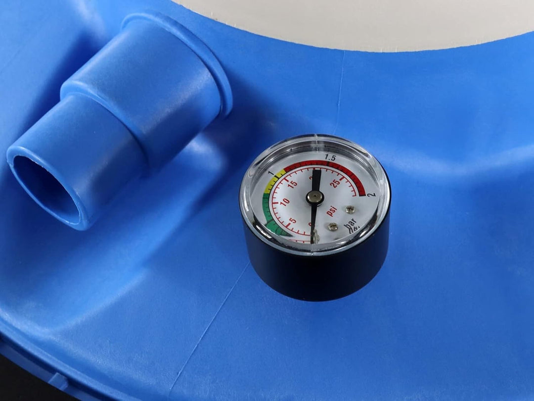 BASIC 6 Sandfilterpumpe | für Schwimmbäder bis 23.000 Liter | Inklusive Multi-Wegeventil und Druckme