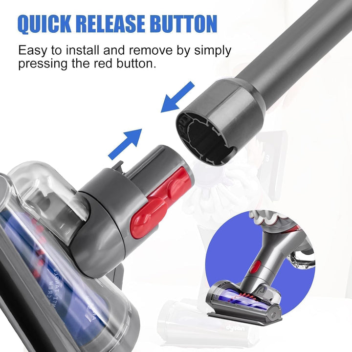 Upgrade Mini Elektrobürste für Dyson V15 V11 V10 V8 V7 Haardüse Bürste Anti Verwicklungs Aufsatz Sta