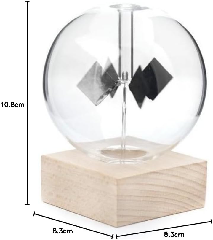 Kikkerland ST85 Deko, Holz, Glass, Transparent, 11.8 x 11.2 x 15.9 cm