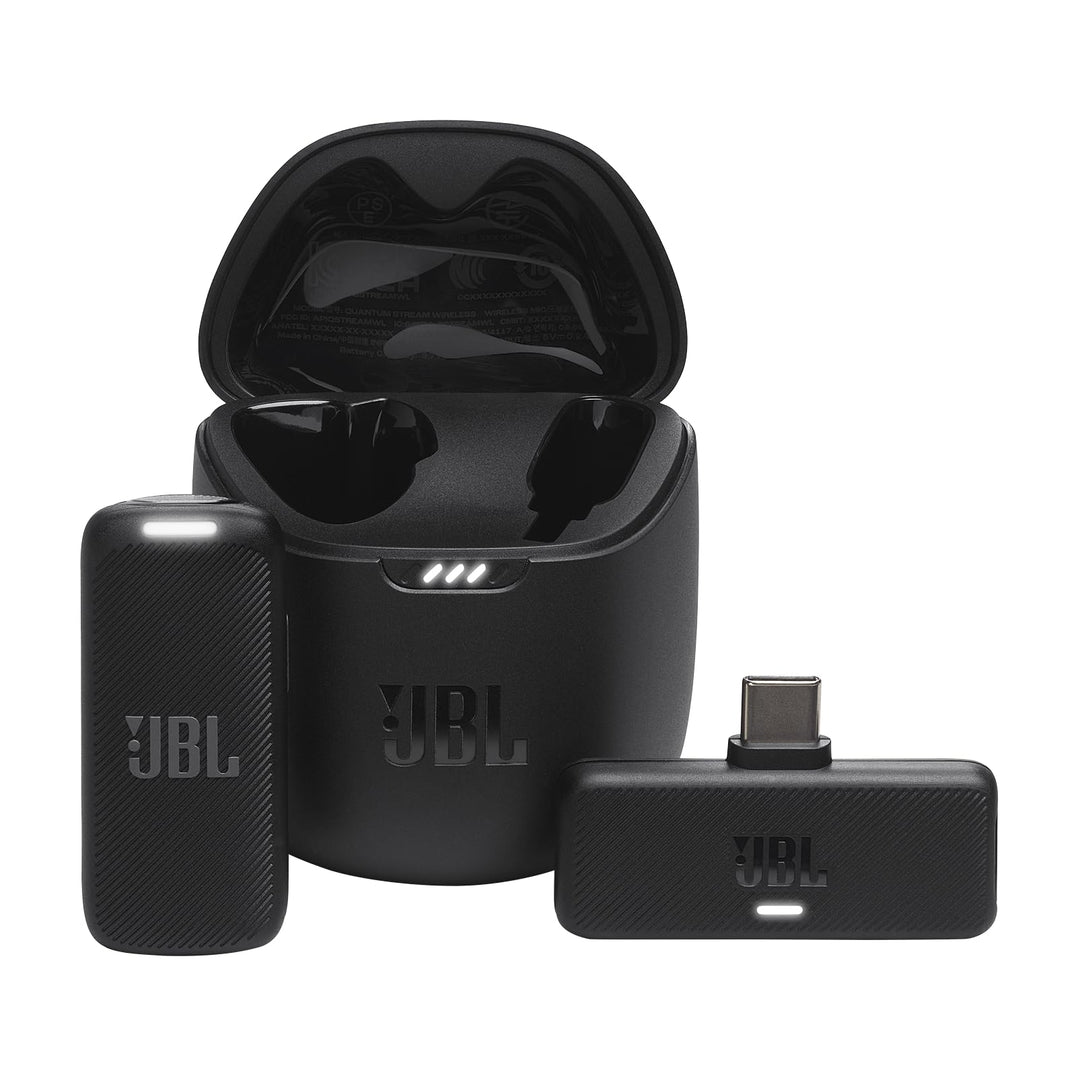 JBL Quantum Stream Wireless Mikrofon – Kabelloses Streaming-Mikrofon mit USB-C Anschluss für Android