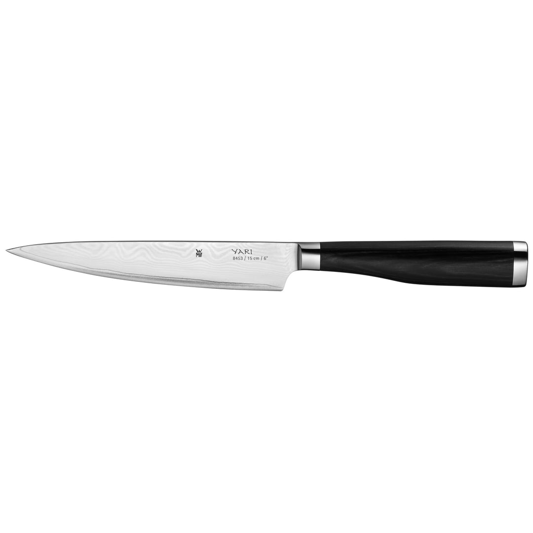 WMF Yari Allzweckmesser 27,5 cm, japanischer Spezialklingenstahl, 67 Lagen Griff aus Pakkaholz, Dama