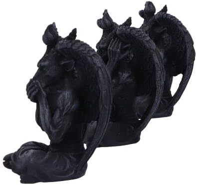 Nemesis Now Three Wise Baphomet 10,2 cm, Schwarz