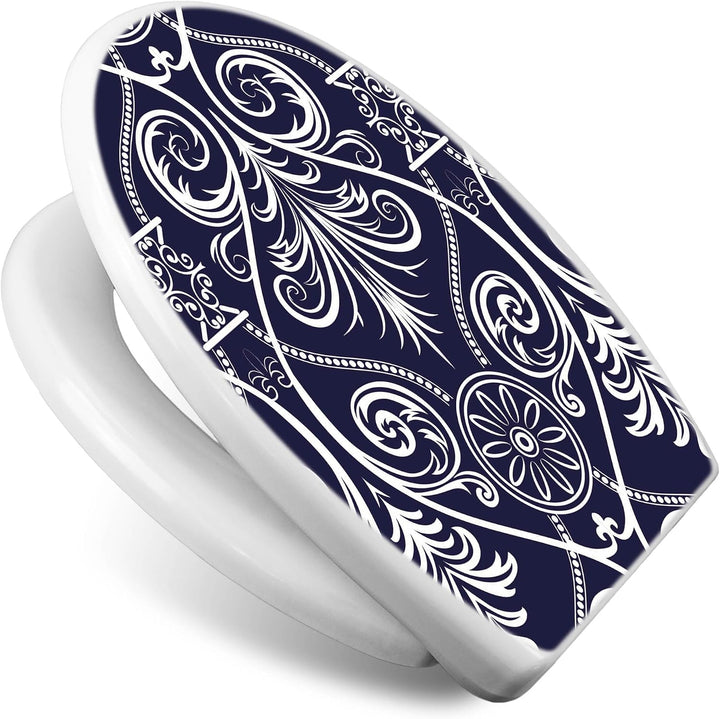 banjado Toilettendeckel mit Absenkautomatik 44,5x37cm - Soft Close Toilettensitz - WC Sitz mit Absen
