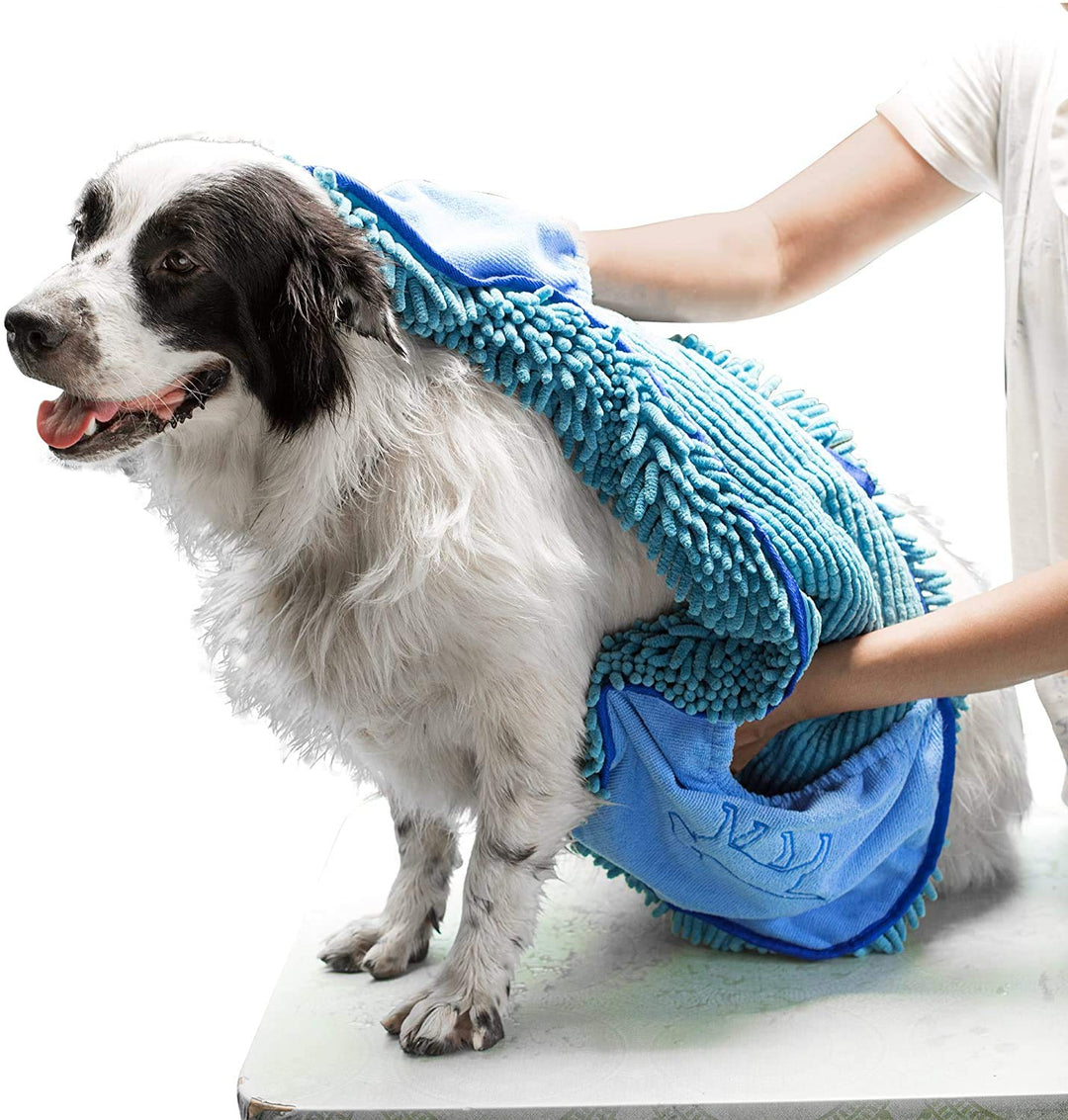 Tuff Pupper Schnelltrocknendes Handtuch für Hunde | Ultra saugfähiges Mikrofaser-Shammy | Extra gros