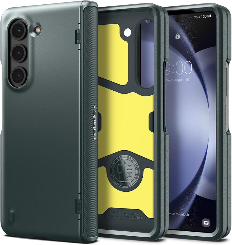 Spigen Slim Armor Pro Hülle Kompatibel mit Samsung Galaxy Z Fold 5 -Grün, Grün