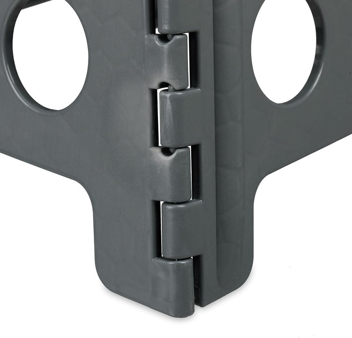 relaxdays Klapphocker faltbar, 2er Set, Camping Hocker, grosser Badhocker, bis 150 kg, Kunststoff, H