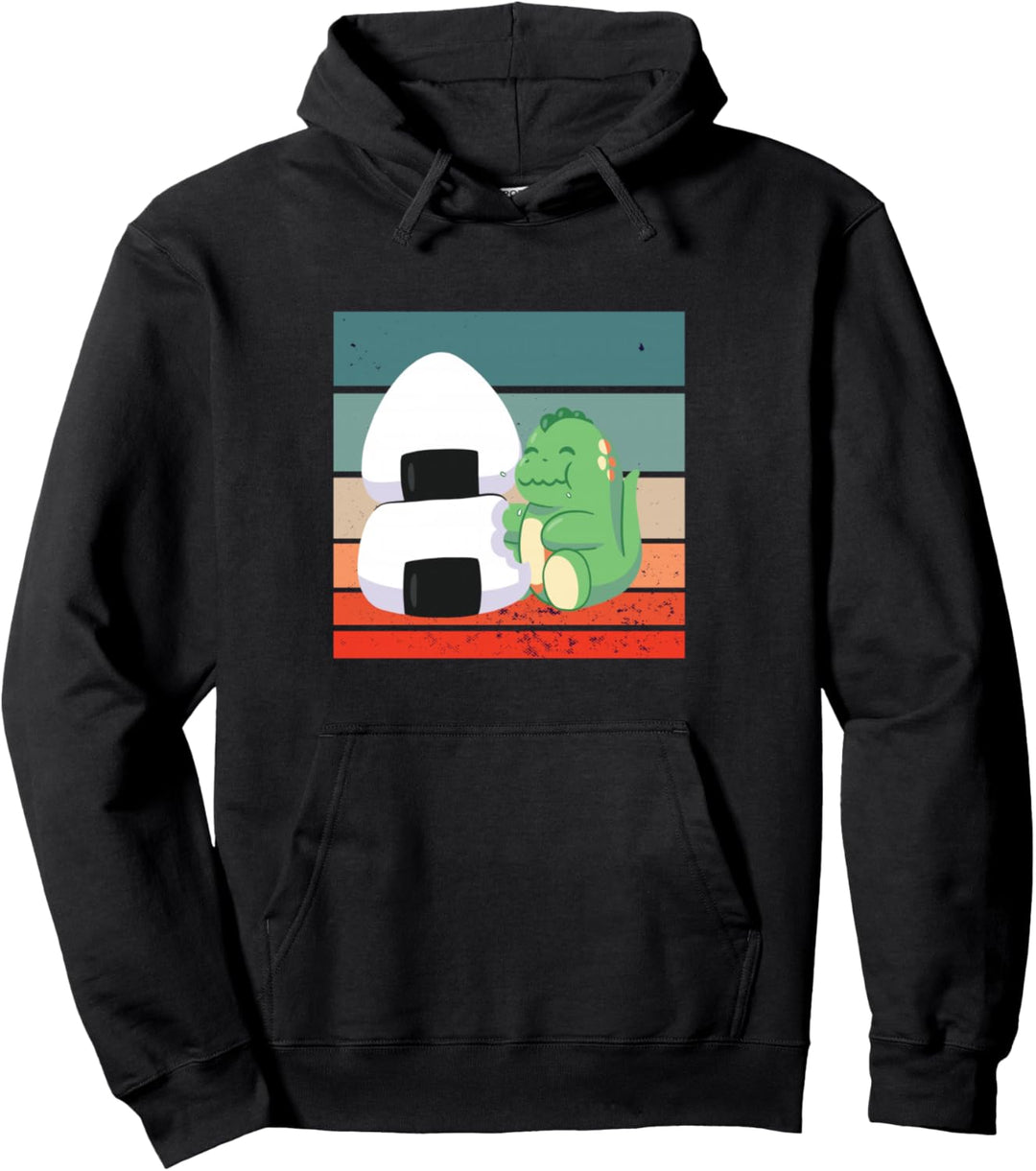 Dino isst Sushi Pullover Hoodie