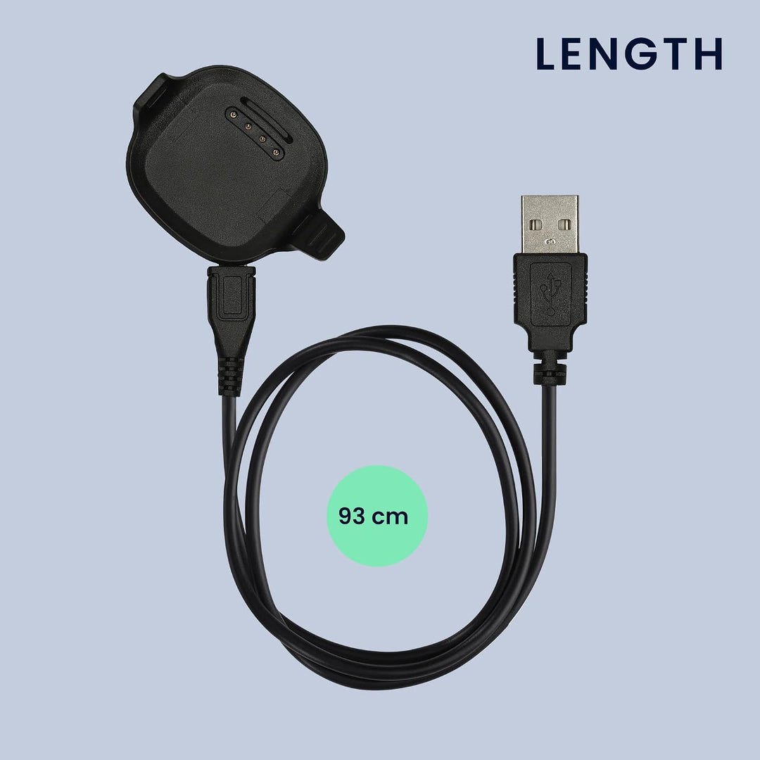 kwmobile USB Kabel Charger kompatibel mit Garmin Forerunner 10/15 Ladekabel - Smart Watch Ersatzkabe