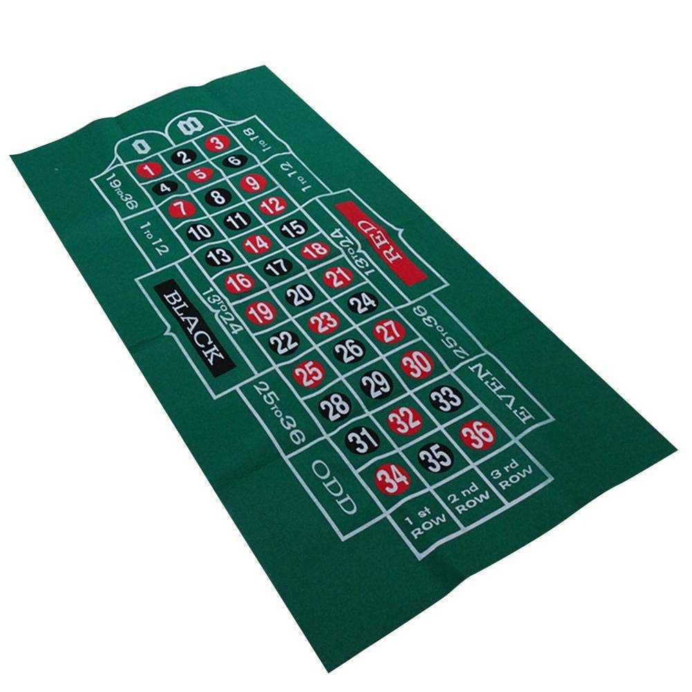 LuukUP Roulette Tischdecke-wasserdichter Tisch mit Blackjack- und Roulette-doppelseitige Muster Spie