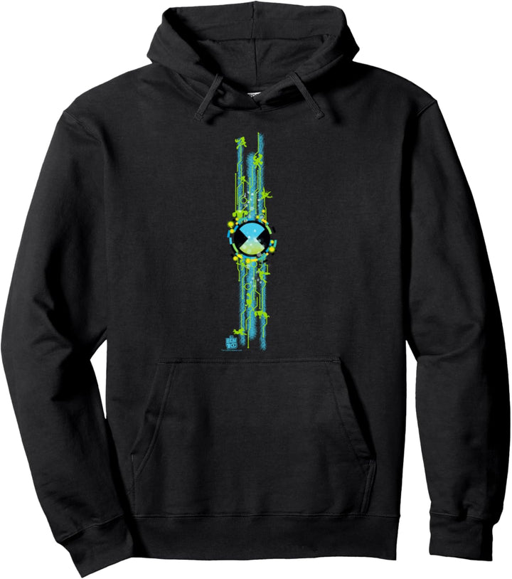 Ben 10 Ben Symbol Column Pullover Hoodie