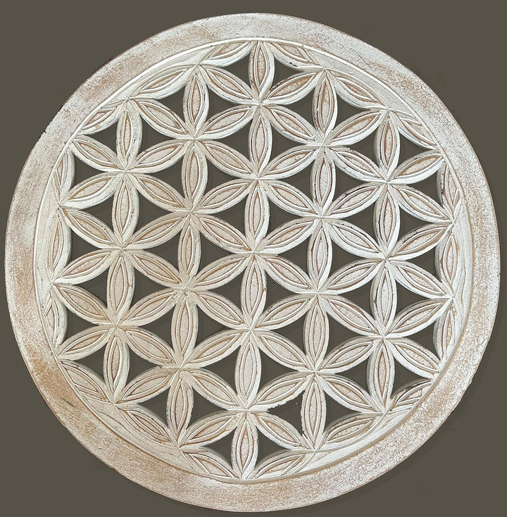 Trintura Blume des Lebens Wandbild 60cm Lebensblume Energiebild Handarbeit gross Wand-Bild-Dekoratio