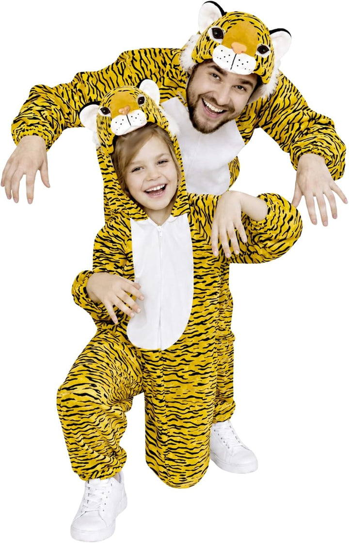 Tiger-Kostüm, An28 XL, für Erwachsen-e Männer Frau-en, Wild-Katze Katzen Kostüm-e Fasching Karneval