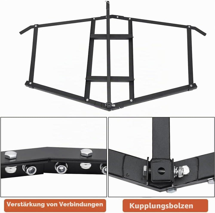 Schleppegge, 168x84 cm Wiesenegge für Rasentraktor, Geländefahrzeuge, ATV &amp; UTV, Tragkraft bis zu 50
