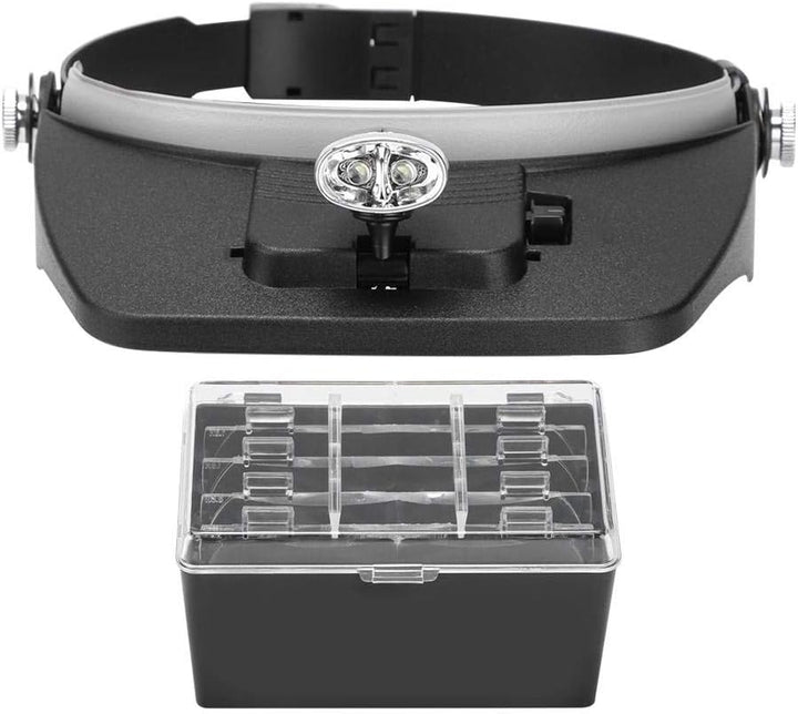 Fdit Headhand Lupenbrille mit LED-Licht Honey Bee Lupe Brille Lupe Spiegelglas Imkerei Lupe MEHRWEG