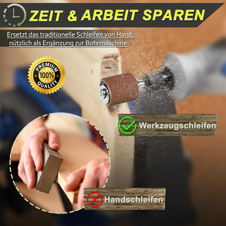 moveland 𝟓𝟎𝟎 𝐏𝐂𝐒 Mehrzweck Zubehörset - Stabiles Rotationswerkzeug Zubehör Set für Detailarbeiten -