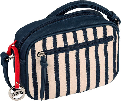 Gabor Damen Julie Cross Bag, Stripes Blue