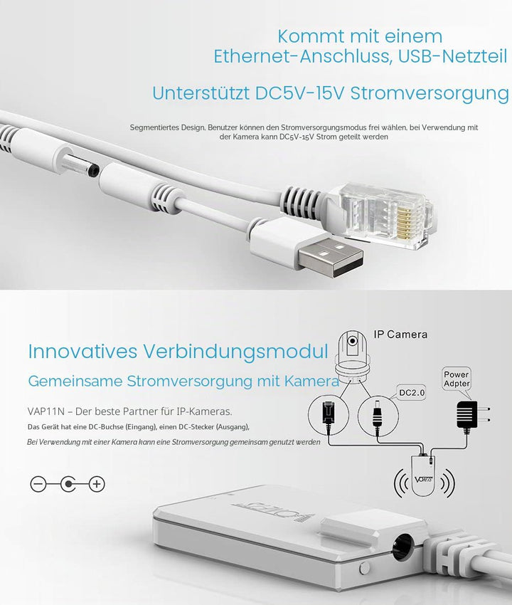 VONETS VAP11N-300 Mini 2.4GHz WiFi Repeater Wlan Bridge Ethernet Adapter Wireless Hotspot Extender S