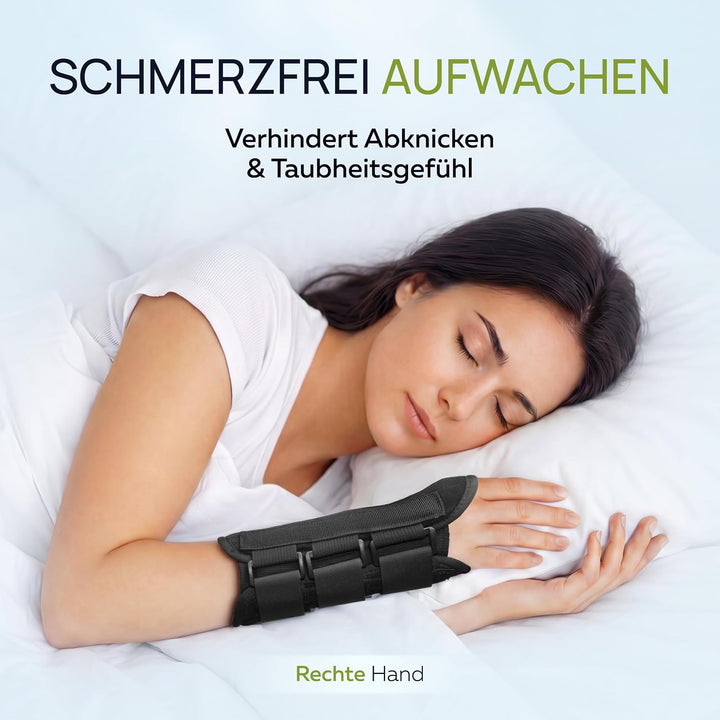 Karpaltunnel Handgelenkstütze mit Metallschiene-Stabilisator - Zur Linderung von Tendinitis Arthriti