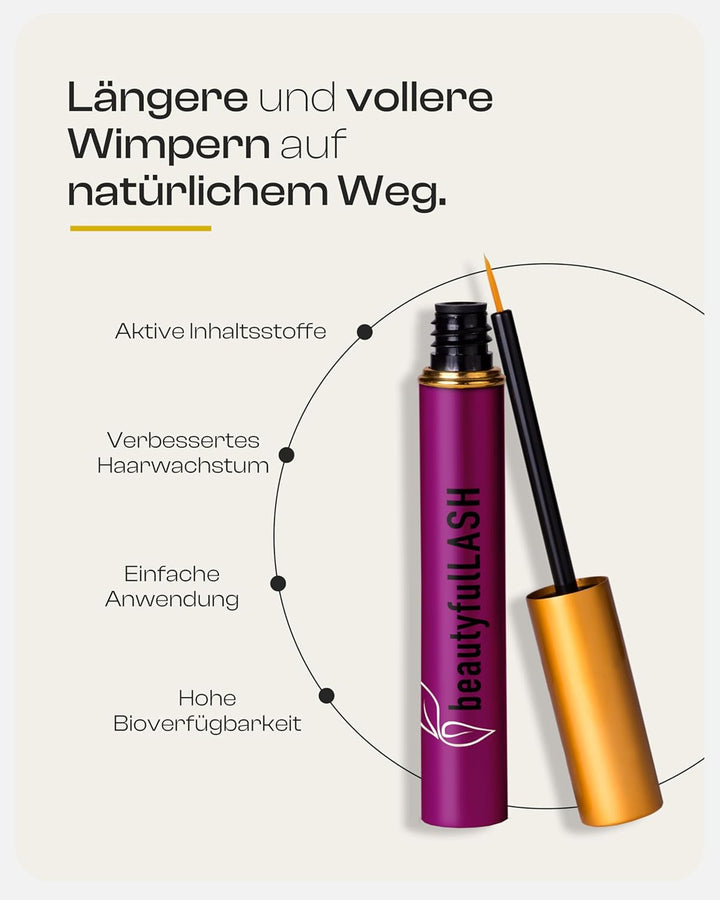 Beautyfullash Eyelash Formula – Wimpernserum ohne unnötige Zusätze I Lash Serum für lange Wimpern in