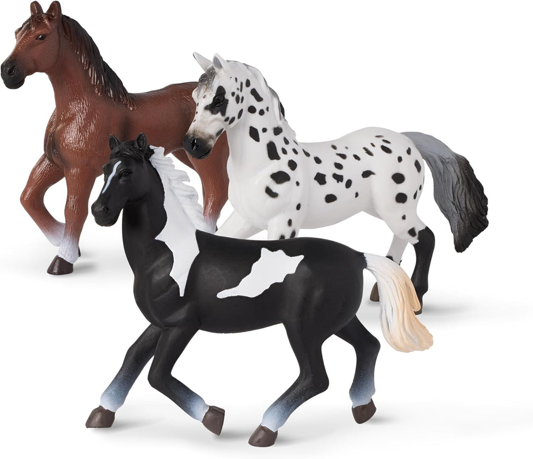 Terra by Battat Terra 6 Pferde Figuren – Araber, Pinto, Tinker und mehr – Realistische Tierfiguren S