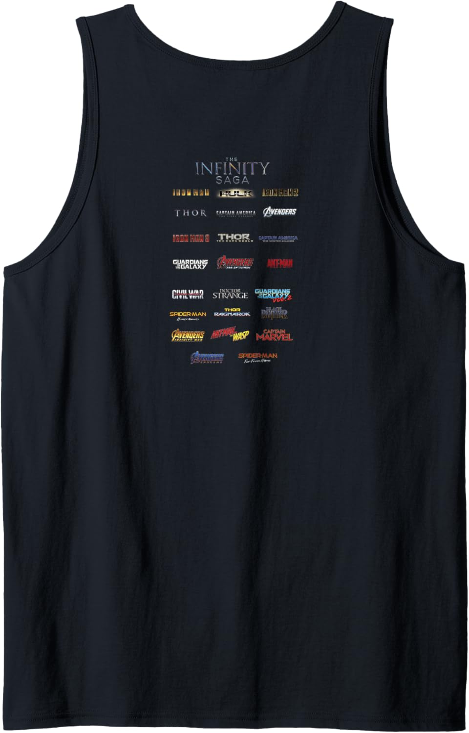 Marvel Avengers Endgame Infinity Saga Logo Tank Top