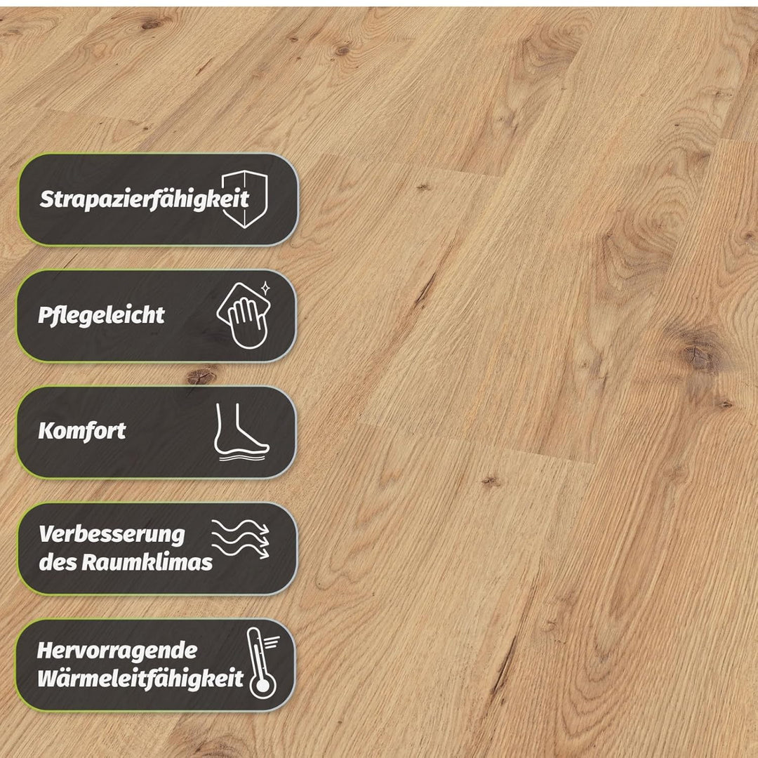 Klick Laminat Kronotex Exquisit Atlas Eiche Oak Natur D3224 Paket 2,131 qm
