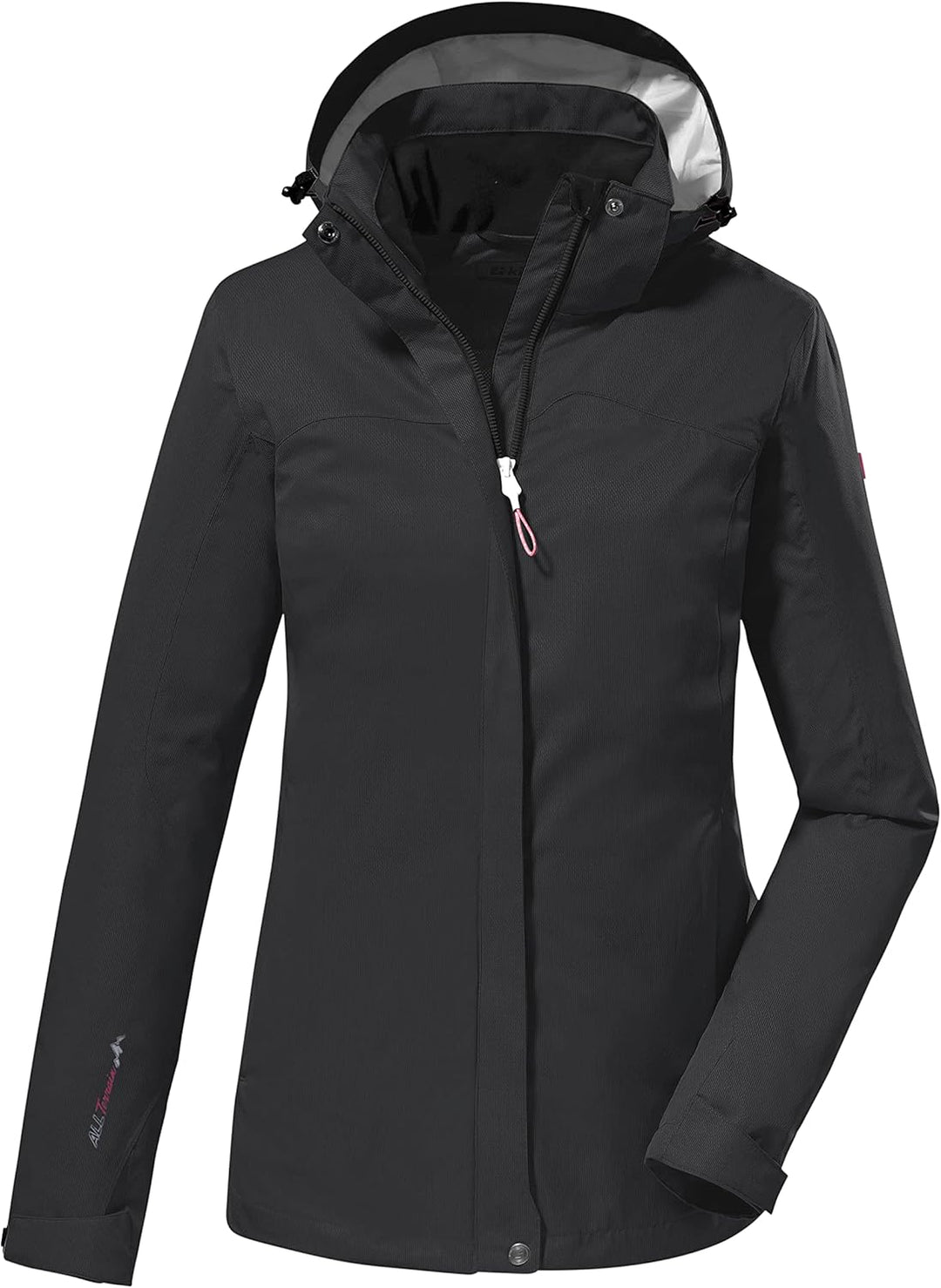 Killtec Damen Kos 133 Wmn Jckt Funktionsjacke/Outdoorjacke mit abzippbarer Kapuze 36 Schwarz, 36 Sch