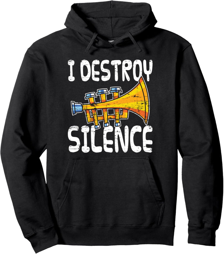 Jazz Musik Marschkapellen Musikinstrument Geschenk Trompete Pullover Hoodie