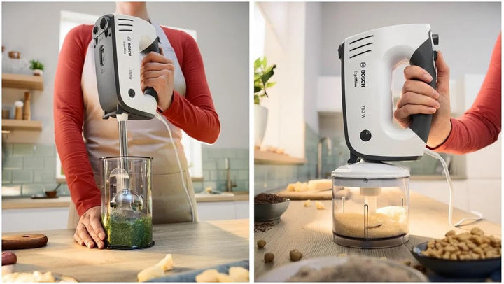 Bosch MFQ37490 Standmixer, 750 W, mit Schale, Grau / Weiss
