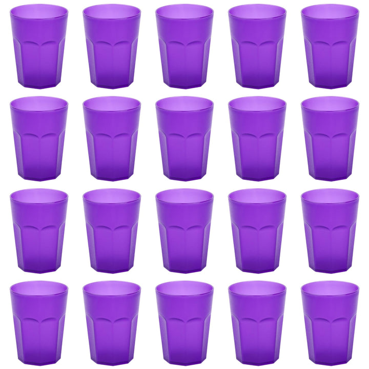 ENGELLAND 20x Kunststoffbecher Trinkbecher Party-Becher Plastik Trink-Gläser Mehrweg Coktailbecher L