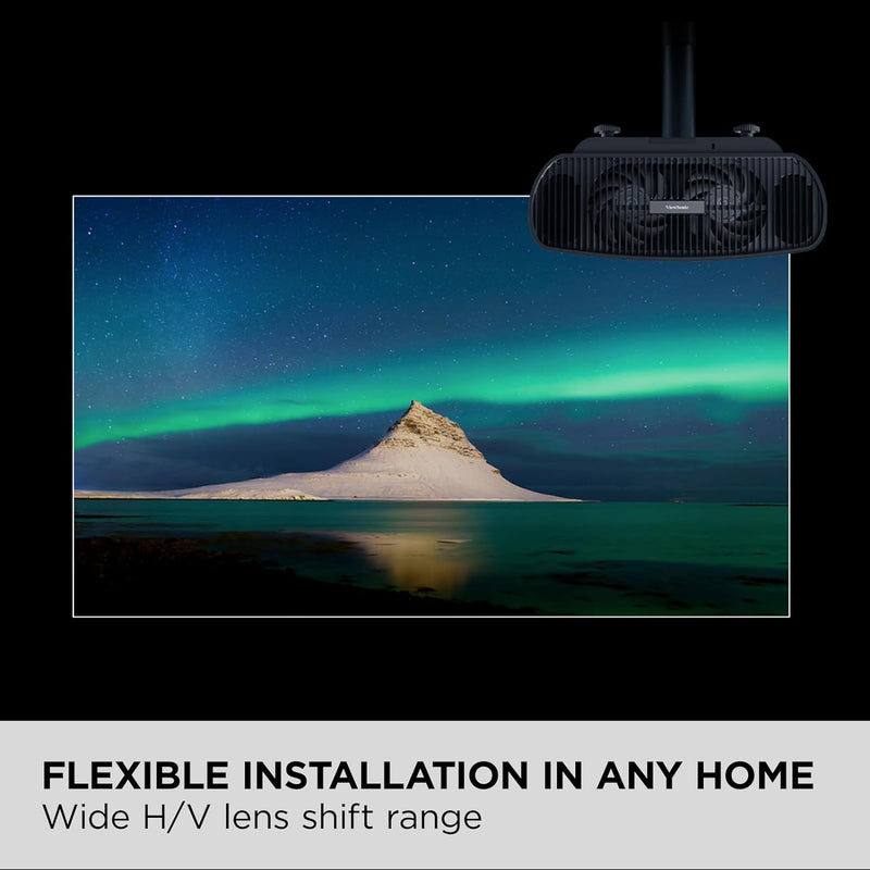 Viewsonic X100-4K UHD Heimkino LED Beamer (4K, 2.900 Lumen, Rec. 709, HDR, 4x HDMI, USB, WLAN Konnek