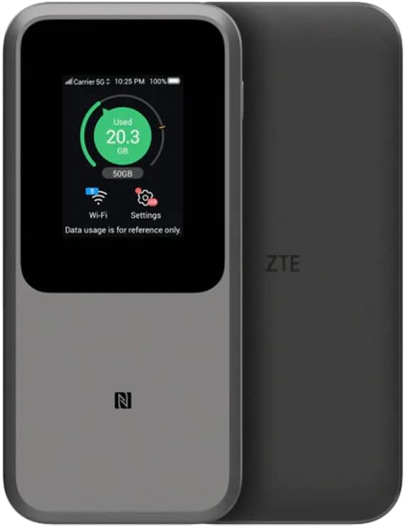 ZTE MU5120 - der leistungsstärkste tragbare 5G WiFi Hotspot, riesiger 1000mAh Akku, 18W Rückladung,