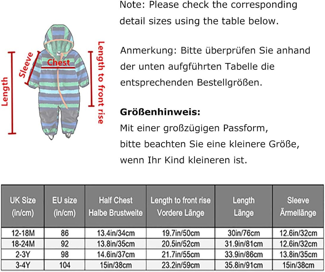 Wasserabweisender Softshellanzug, Schneeanzug mit Fleecefutter für Kleinkind/Jungen und Mädchen, für
