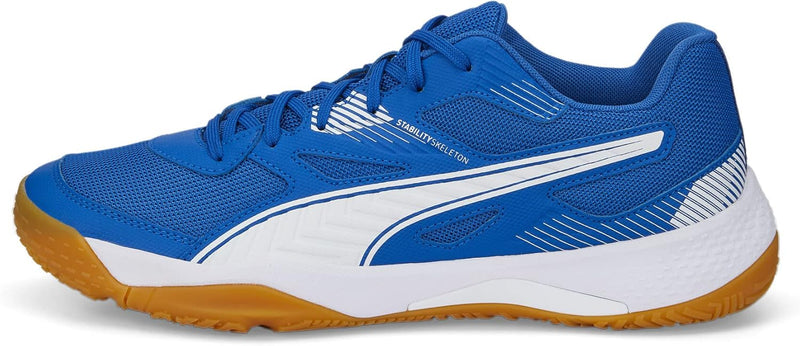 PUMA Unisex Solarflash Ii Indoor Court Shoe 39 EU Puma Royal Puma White Gum, 39 EU Puma Royal Puma W