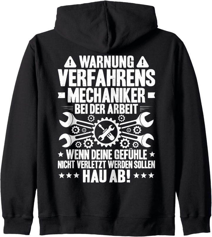 Bei Der Arbeit Verfahrensmechaniker Kapuzenjacke