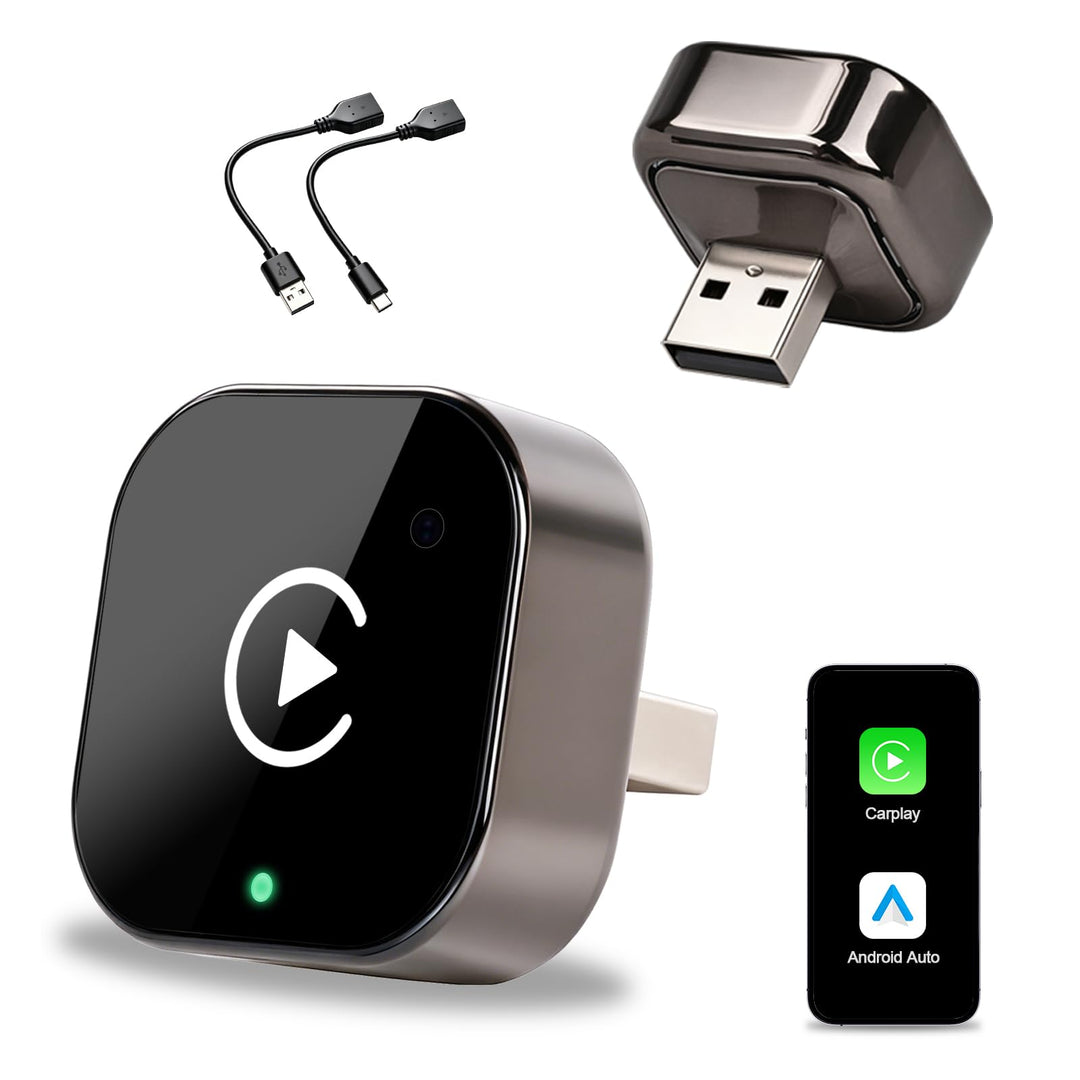 Wireless Carplay & Android Auto Adapter, Wired Auf Wireless für iOS 10+/Android 11+, Plug & Play, ve