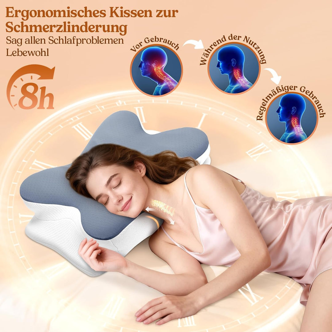 Nackenkissen Kopfkissen - Memory Foam Kissen - Stabile Nackenstütze Schlafkissen Pillows for Sleepin