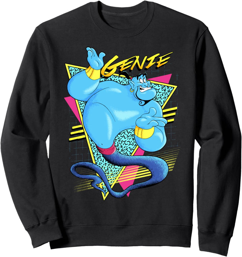 Disney Aladdin Genie Retro Abstract Portrait Logo Sweatshirt